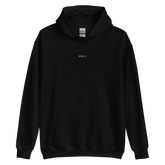 Embroidered Bisexual Hoodie: Pride Flag Horizontal Square Design
